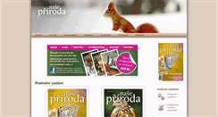 Desktop Screenshot of nasepriroda.cz